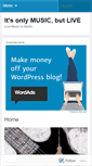 Mobile Screenshot of itsonlymusicbutlive.com